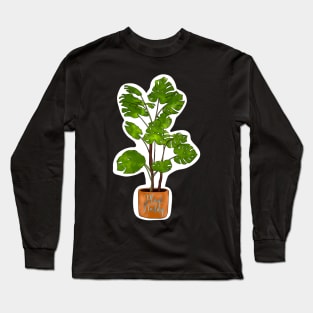 Monstera Plant Daddy Long Sleeve T-Shirt